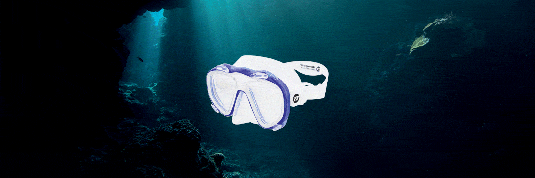 Masque de plongée pour vision de près +1.75 dioptries - DIVEAVENUE