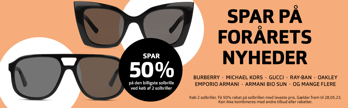 indsats forslag Bemærk venligst Solbriller | Se udvalg og køb online | Fri fragt. Fri retur | Synoptik