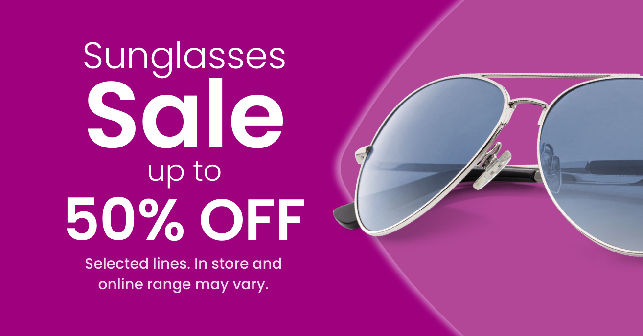 Sunglasses sale banner. Summer sale-out offer. Sunglasses in plastic frame  on a light background with golden tropical leaves. Optics store banner.  Side view. Trendy accessories, horizontal. Copy space Photos | Adobe Stock