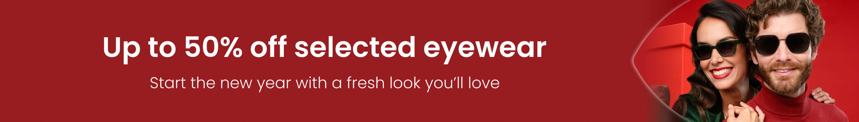 Up to 50% off selected eyewear banner