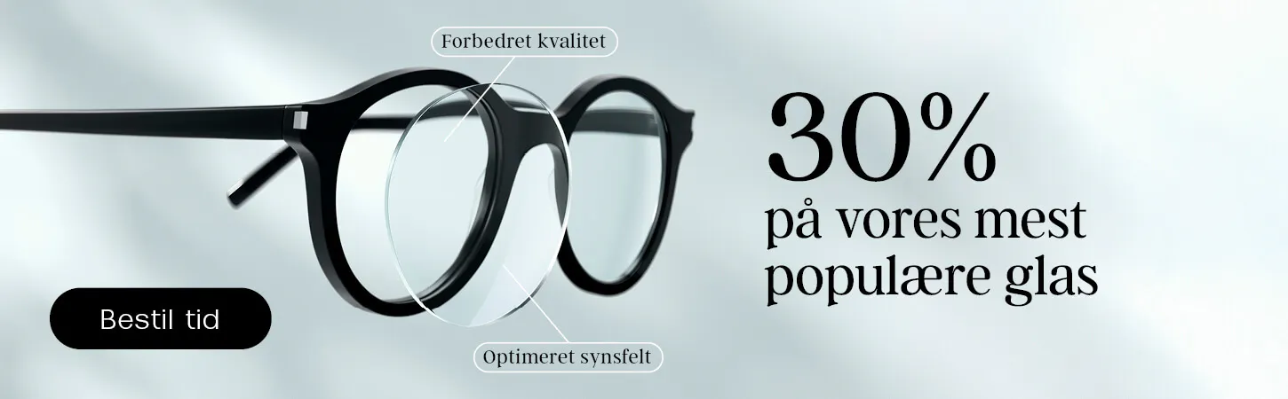 30 % på vores mest populære glas